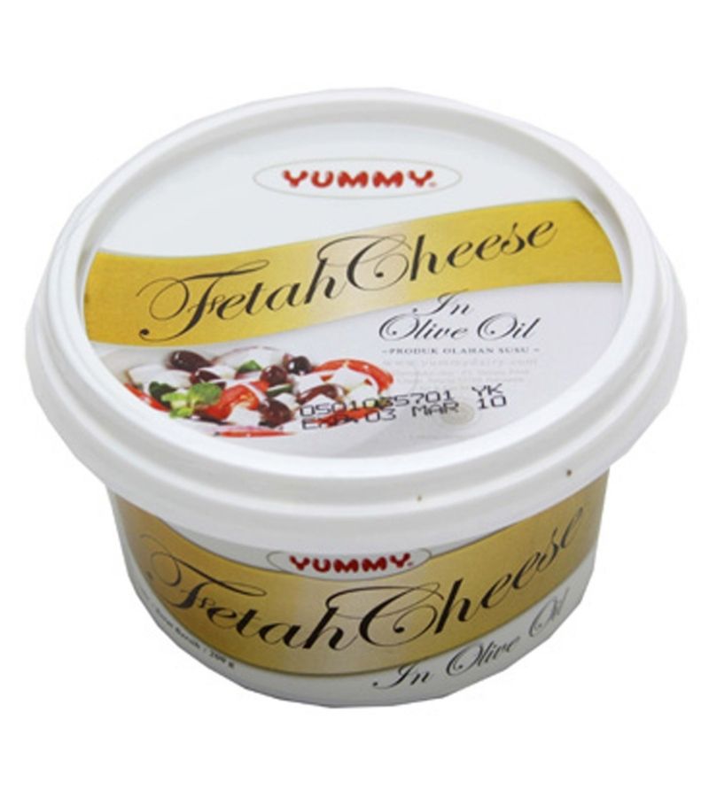 Yummy Feta Cows Cheese  In Olive Oil 200 Gr